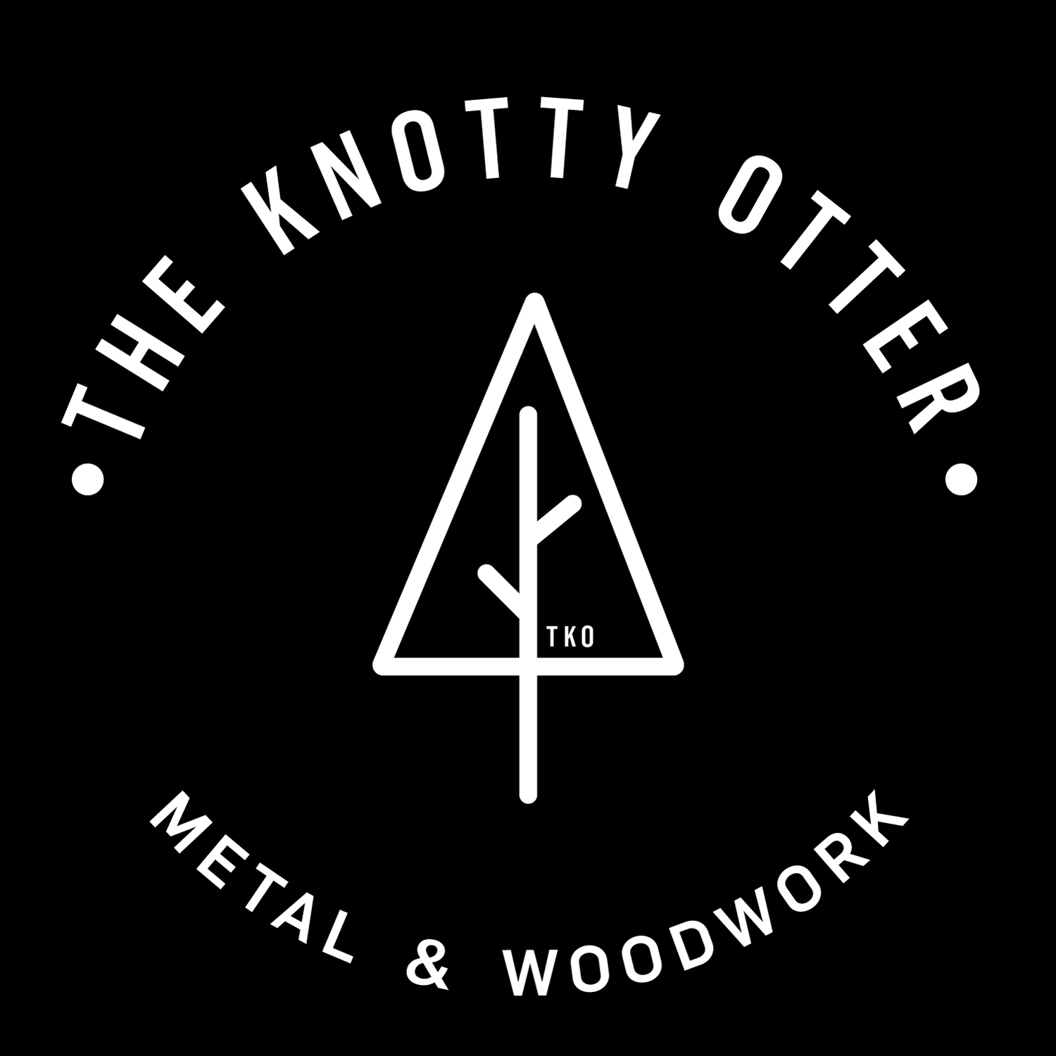 The Knotty Otter Metal & Woodwork logo